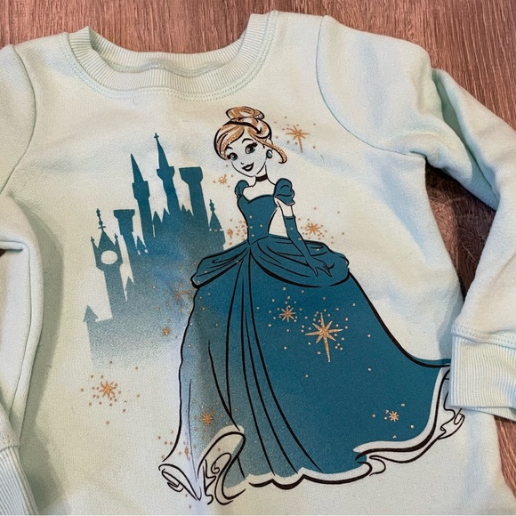 Disney Toddler Girls Cinderella Crewneck Sweatshirt 24 Months - Picture 2 of 4